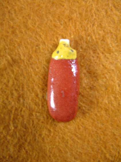 **SOLD**Lovely two tone Amarna faience bead