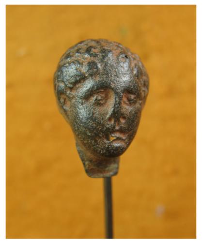  **SOLD** Pleasing Roman bronze head