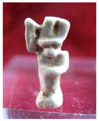**SOLD** Cute little faience amulet on Min