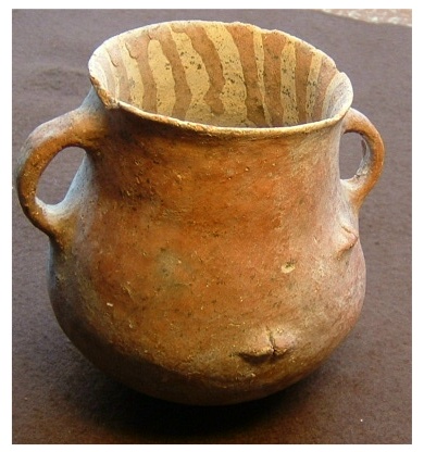 **SOLD** A rather nice drip slip type Red burnished ware. 5000 years old!
