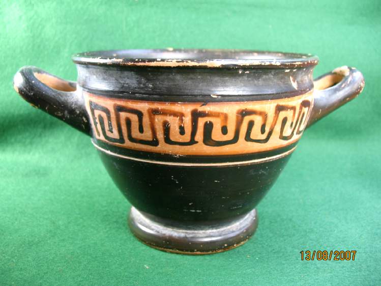 **SOLD**  Good sized Attic skyphos