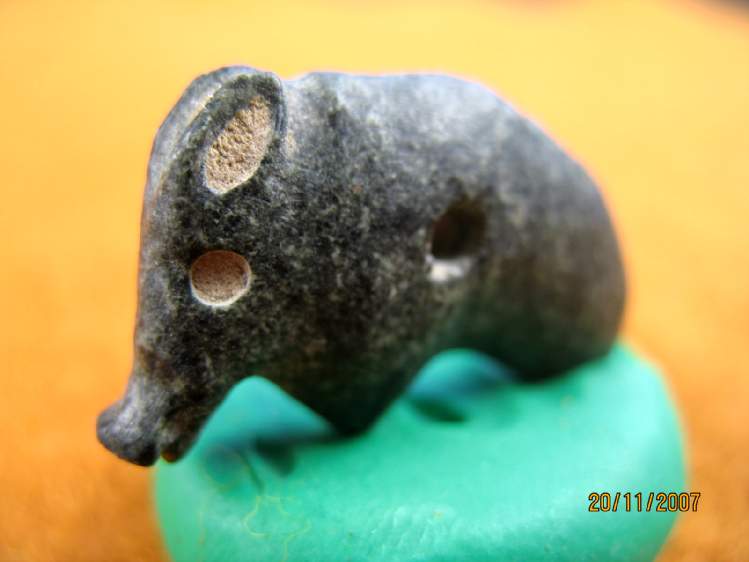 **SOLD** Delightful little piglet amulet