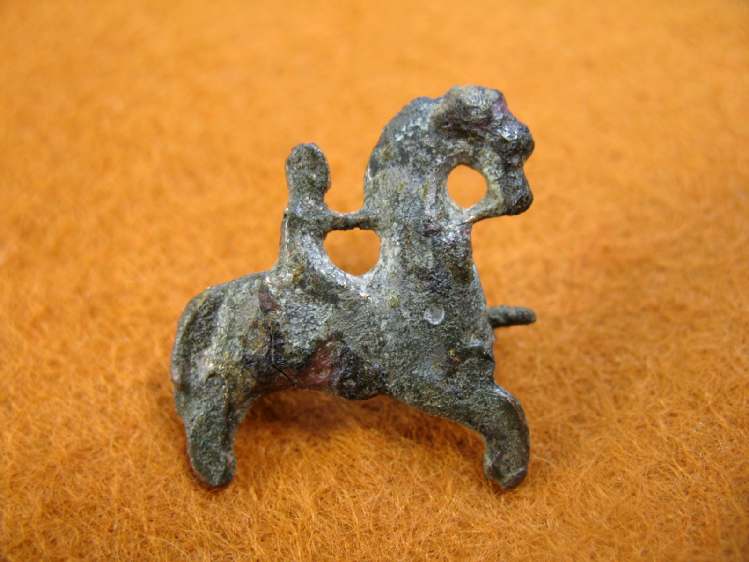 **SOLD** Nice early 'man on horse' Roman brooch.