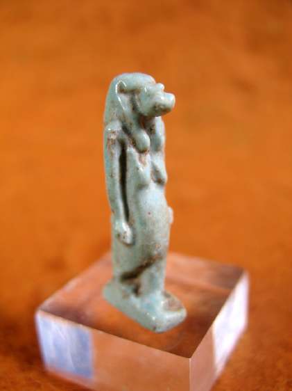 **SOLD** Nice blue faience amulet of Taweret