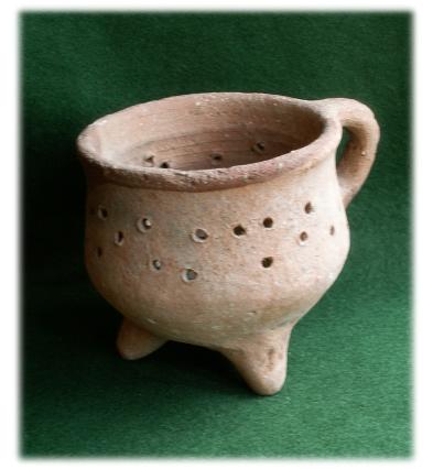 **SOLD** Large Ammonite pottery censer 
