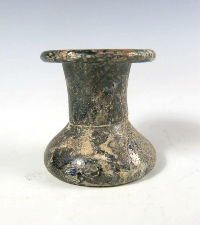 **SOLD** Roman glass bottle : interesting shape.