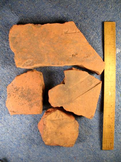 **SOLD** FOUR fragmentary stamped Roman legionary tiles from the Oxlade collection