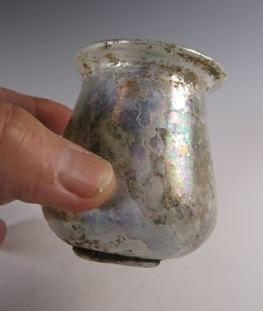 **SOLD** Particularly nice Roman flared glass beaker 