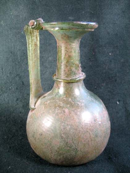  **SOLD** Very large Roman glass pitcher