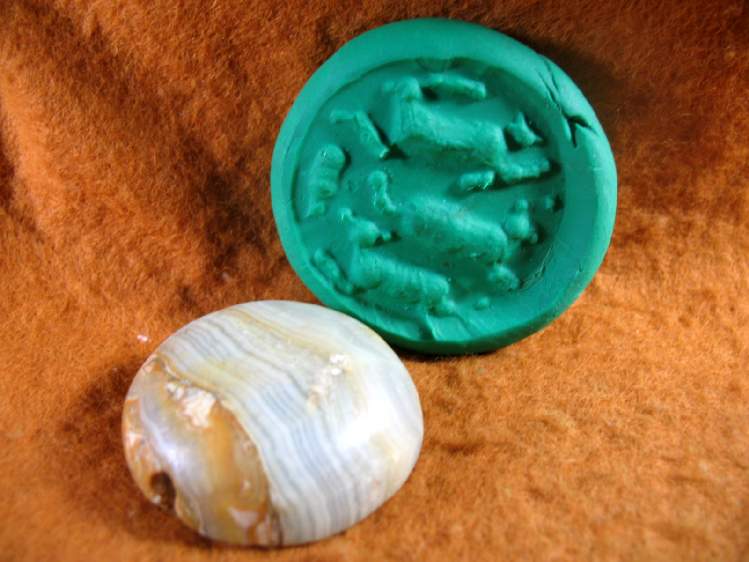 **SOLD**  Fine Jemdet Nasr stamp seal