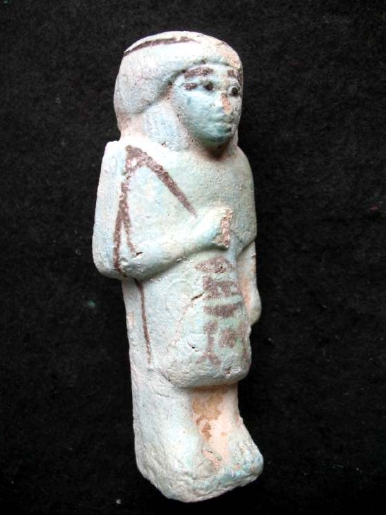 **SOLD** Really pretty face on rare overseer shabti