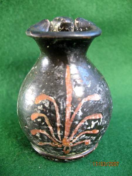 **SOLD** Very dainty small South Italian painted oinochoe 