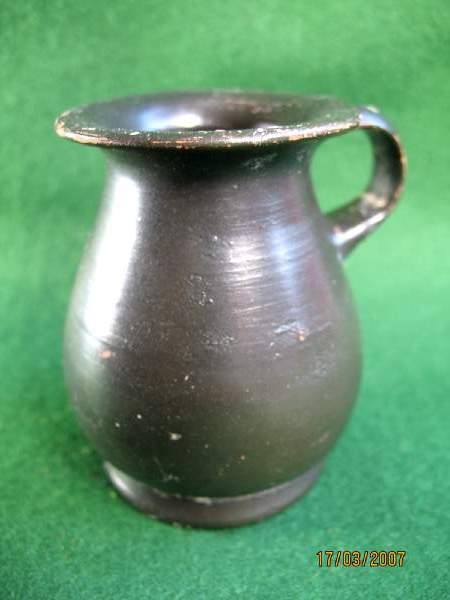 **SOLD** A really charming South Italian Greek Black Gloss mug 