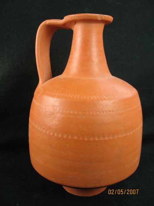 1282. **SOLD** Very handsome Roman Red gloss jug