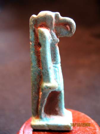  **SOLD** Very fine blue faience amulet of Thoth
