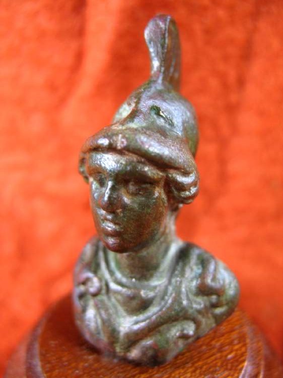 **SOLD** Lovely Roman bronze head of Minerva