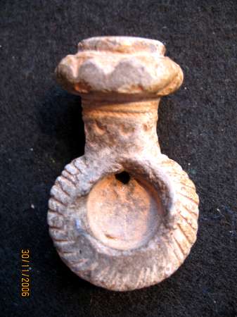 **SOLD**Terracotta opium pipe