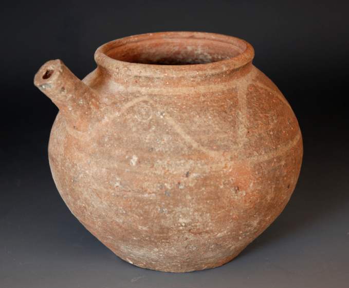 **SOLD**Interesting Middle Bronze Age spouted vessel