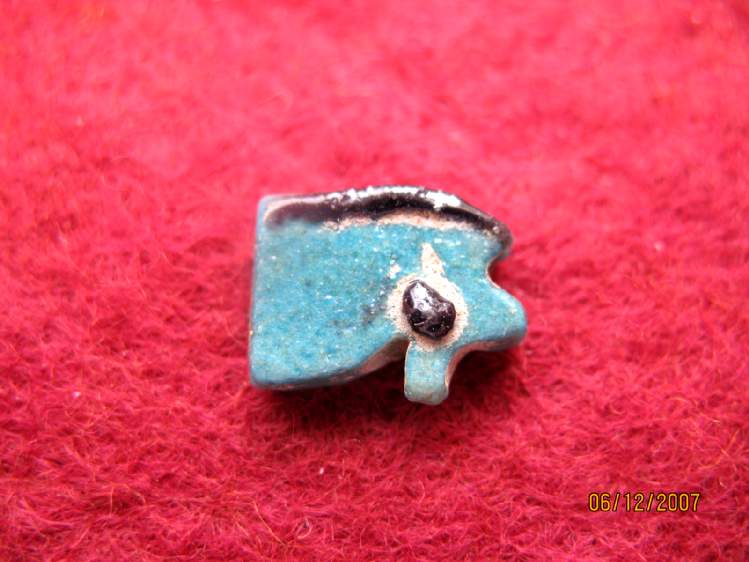 **SOLD** Wedjat amulet of especially good colour and surface