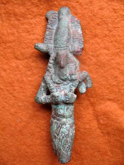 **SOLD**  Egyptian bronze of the Ibis headed Thoth