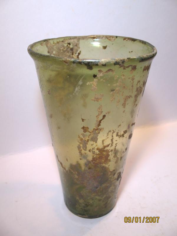 **SOLD** Lovely Roman yellow amber glass beaker