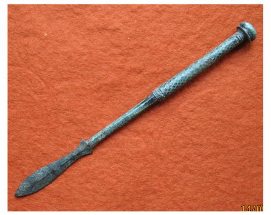  **SOLD** Exceptionally fine Roman bronz scalpel