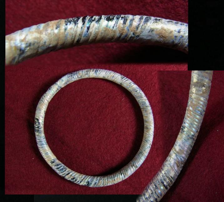  **SOLD** Roman glass bangle with some iridescence