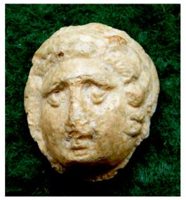  **SOLD** Nice late Hellenistic hardstone cameo of  head of a youth