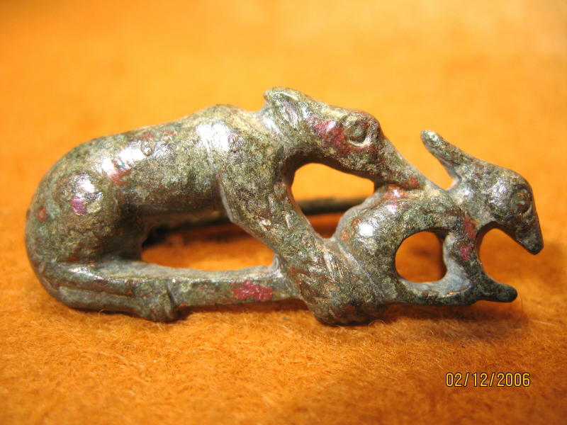 **SOLD** The nicest Roman bronze brooch I've seen for ages