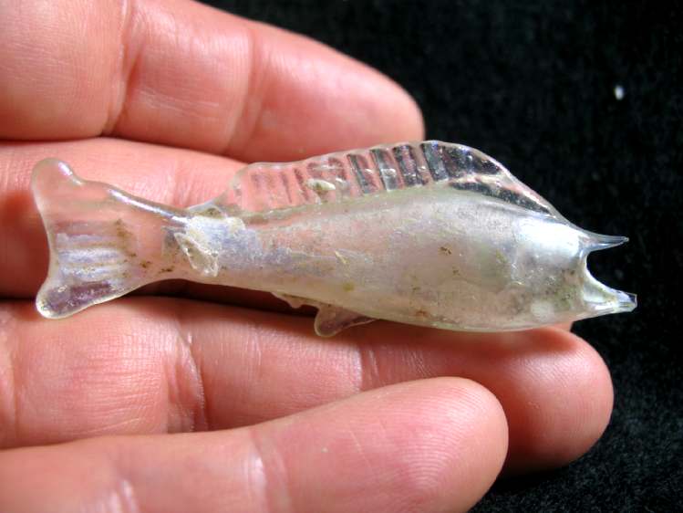  **SOLD** Lovely, delicate Roman glass fish