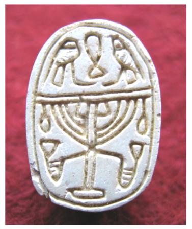  **SOLD** Very early Egyptian steatite scarab