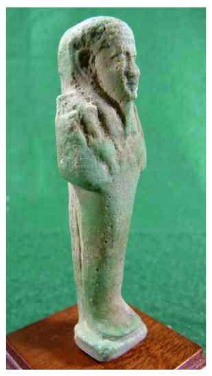 **SOLD** Small greenish faience ushabti 