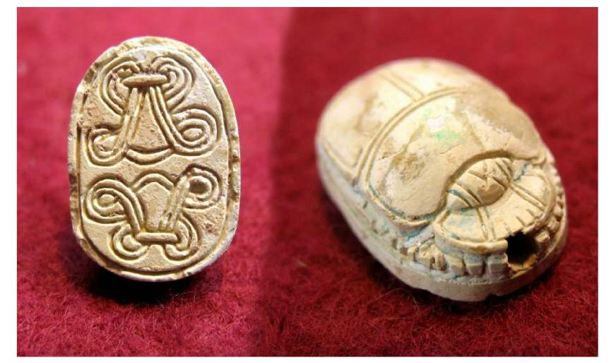 **SOLD** Extremely fine Hyksos scarab with suerb back as well