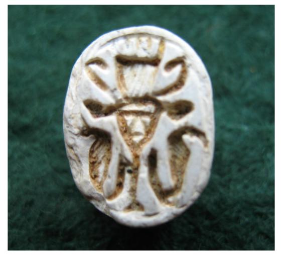  **SOLD** Egyptian scarab of Hathor 