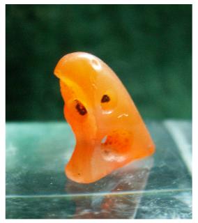 SOLD** Middle Kingdom/Second Intermediate Period cornelian falcon amulet