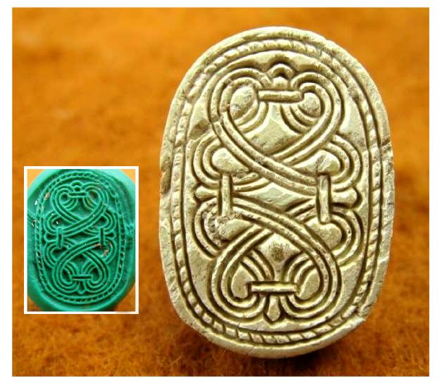 **SOLD** Very attractive and imposing large Egyptian scarab