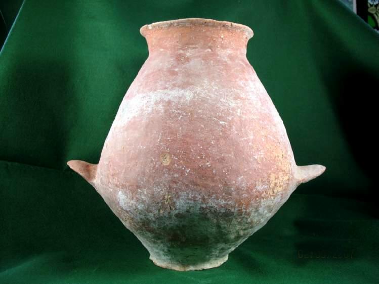 **SOLD**  Magnificent Holy Lands red burnished pot: Early Bronze Age 