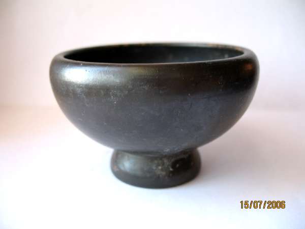 745. **SOLD** Really nice black gloss South Italian "salt"