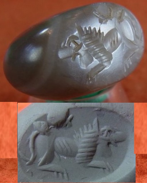 **SOLD** Very attractive Sasanian stamp seal