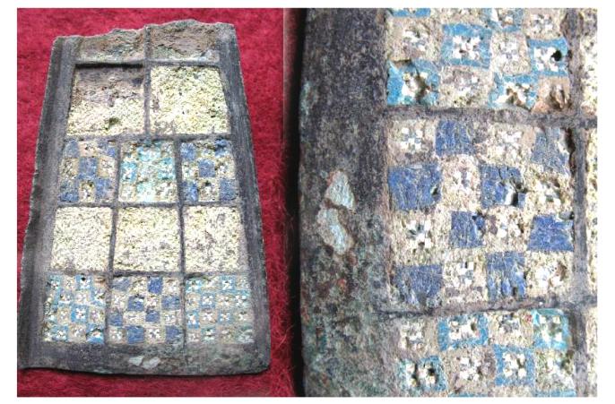 . **SOLD** A superb fragmentary Roman millefiori micro-mosaic 