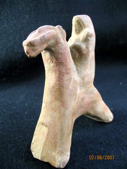 **SOLD** Nice Parthian horse and rider terracotta