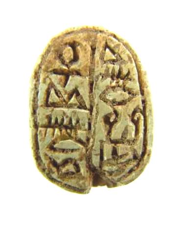 .**SOLD** Unusual a-n-ra scarab with very unusual back type