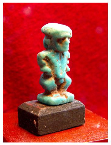 **SOLD** Really fine fainece amulet of Ptaikos