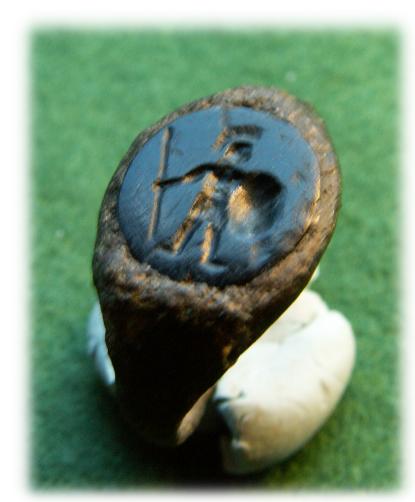  **SOLD** Not much of a ring....but a fantastic intaglio!