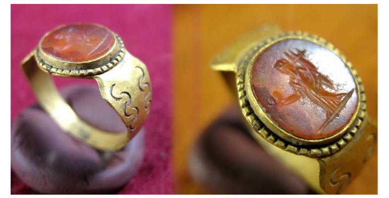 **SOLD** Very handsome wearable Roman gold ring