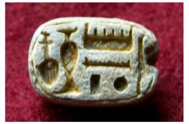 **SOLD** Interesting double sided steatite scaraboid
