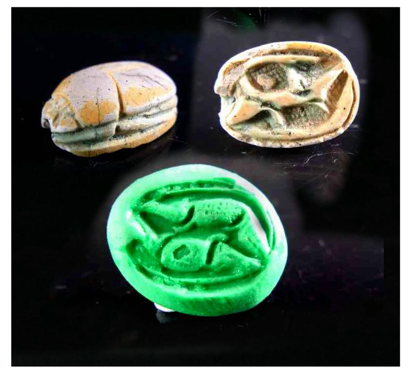 **SOLD**  Nice crocodiles scarab