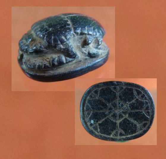 **SOLD** An unusual  type of hardstone scarab.