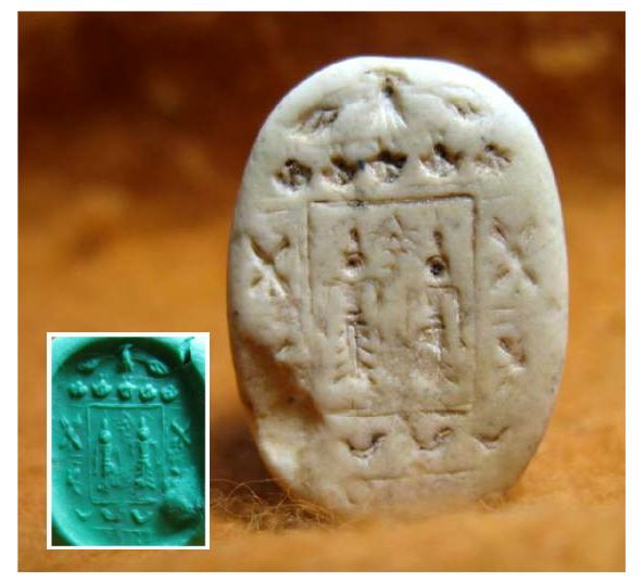 **SOLD** Interesting Phoenician seal showing Dagon