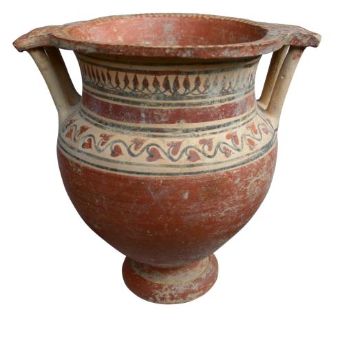 **SOLD** Lovely, delicately painted South Italian krater